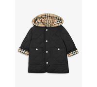 Burberry Black Kids Reilly Quilted Check-lined Shell Jacket 6-24 Months 6
