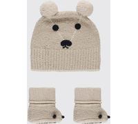 Burberry Blanket Set Kids color Beige - Size: 6M - unisex