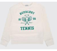 Burberry Boy's Cotton Crewneck Sweatshirt with College-Style Logo Print - Size: 4 - male