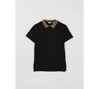 Burberry Boy's Cotton Polo Shirt with Check Pattern Collar - Size: 12 - male