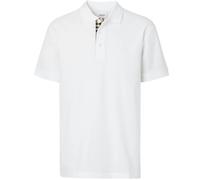 Burberry Branded Circle Logo White Polo Shirt - S