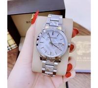 BURBERRY BU9144 WOMEN'S WATCH SILVER BRACELET WHITE DIAL SILVER CASE