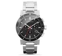 BURBERRY BU9380 Stainless Steel Silver Strap Black Dial Wrist Watch NO BOX