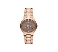 Burberry BU9754 The City Rose Gold-Tone Ladies Watch, Grey Dial, 38mm, Swiss Quartz, Deployant Clasp