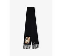 Burberry Burberry Check Label Cashmere Scarf Black/Sand
