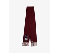 Burberry Burberry Check Label Cashmere Scarf Sash Red