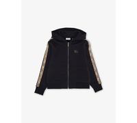 Black Jumper with Zipper and Hood - female - Burberry - Kids Sweatshirts - Black - 10 Y - Kids 10 Y