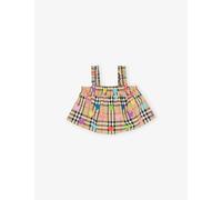 Burberry Burberry Heart Check Cotton Top 6 Months-3 Years Sand Ip Pat 6 Months