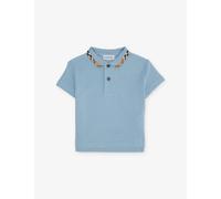 Burberry Burberry Johane Checked-Collar Cotton Polo Shirt 6-36 Months Misty Blue 18 Months
