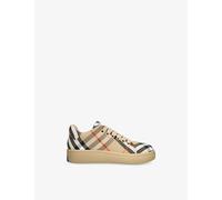 Burberry Burberry Kids' Cambridge Checked Canvas Low-Top Trainers Beige Comb Eur 33 / 1 UK Adult