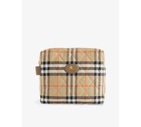 Burberry Burberry Kids' Cardiff Checked Quilted Cotton Pouch Sand Ip Check 1Size