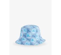 Burberry Burberry Kids Logo-Embroidered Checked Cotton Bucket Hat Cornflower Blu Ip Pt 8-10 Years