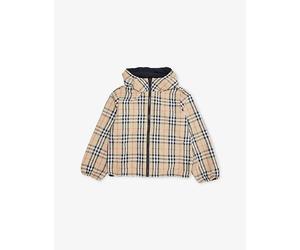 Burberry Burberry Reece Reversible Check Hooded Woven Jacket 4-14 Years Sand Ip Check 12 Years