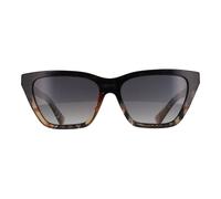 Burberry BE4468 4202T3 Woman Sunglasses Acetate Brown Grey Cat Eye Polarized Shaded