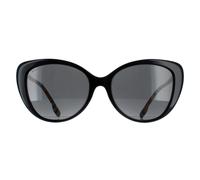 Burberry Woman BE4407 385387 Sunglasses Acetate Black Grey Cat Eye Normal