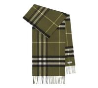 Burberry Check Cashmere Scarf 'Green' 8112646 F