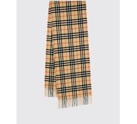 Burberry Check Cashmere Scarf with Fringed Edges - Size: OS - male