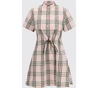 Burberry Check Cotton Chemisier Dress - Size: 4 - female