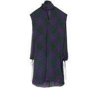 Burberry check-pattern silk blouse - Purple 4-6-8-10