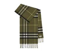 Burberry checked cashmere scarf - Green OS