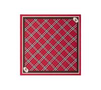 Burberry checked silk scarf - Red OS