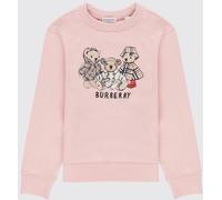 Burberry Cotton Crewneck Sweatshirt - Size: 4 - female