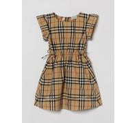 Burberry Cotton Dress with Vintage Check Motif - Size: 6 - female