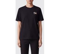 Burberry Cotton T-shirt with Contrasting EKD Embroidery - Size: M - female