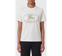 Burberry Cotton T-shirts with Logo - Size: M - female