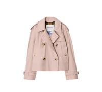 Burberry cropped tropical gabardine Mayfair trench jacket - Pink S/M-M