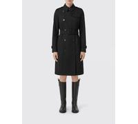 Burberry Double Breasted Cotton Trench Coat - Size: 4 - female