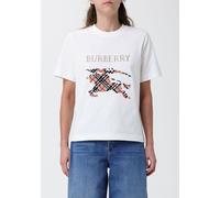Burberry Equestrian Knight Check Pattern Cotton T-Shirt - Size: S - female