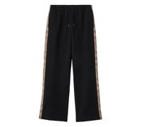 Burberry equestrian knight-design checked track pants - Black XS-S-M-L