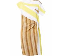 Burberry graphic-print asymmetric dress - White 4