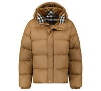 Burberry 'Halsby' Hooded Check Down Jacket Birch Brown - M