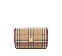 Burberry Hampshire check leather trim bag - Neutrals One Size