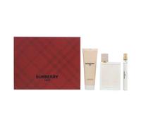Burberry Her Eau de Parfum 100ml Gift Set + 10ml EDP + 75ml Lotion New
