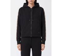 Burberry Hooded Zip-Up Cotton Sweatshirt with Embroidered EKD Logo - Size: M - female