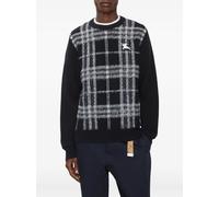 Burberry jacquard-check wool sweater - Black XS-M