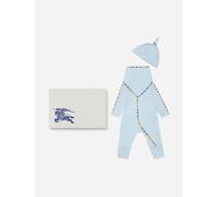 Burberry Kids Burberry Baby Boys Hamilton Romper Gift Set in Blue - Blue - 6 Mths