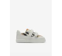 Burberry Kids Burberry Baby Check Trainers in White - White - EU 17 UK 1