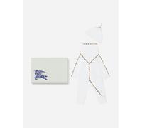 Burberry Kids Burberry Baby Hamilton Romper Gift Set in White - White - 6 Mths