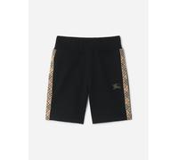 Burberry Kids Burberry Boys Benny Check Tape Shorts in Black - Black - 6 Yrs