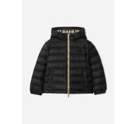 Burberry Kids Burberry Boys Check Trim Henry Puffer Jacket in Black - Black - 8 Yrs