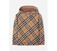 Burberry Kids Burberry Boys Jimmy Check Zip Up Top in Beige - Beige - 4 Yrs