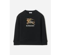 Burberry Kids Burberry Boys Mathew EKD Check Cotton Sweatshirt in Black - Black - 4 Yrs