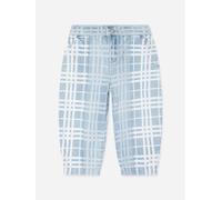 Burberry Kids Burberry Girls Check Jasmine Trousers in Blue - Blue - 12 Yrs