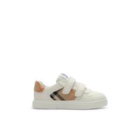 Burberry Kids Check and leather sneakers - Neutrals 23-24-25-26