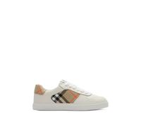 Burberry Kids Check and leather sneakers - Neutrals 27-28-29-30-31-32-33-34-35