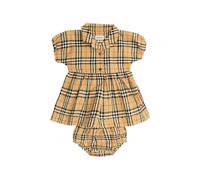 Burberry Kids check-pattern mini dress set - Neutrals 1-3-6-9-12-18-24